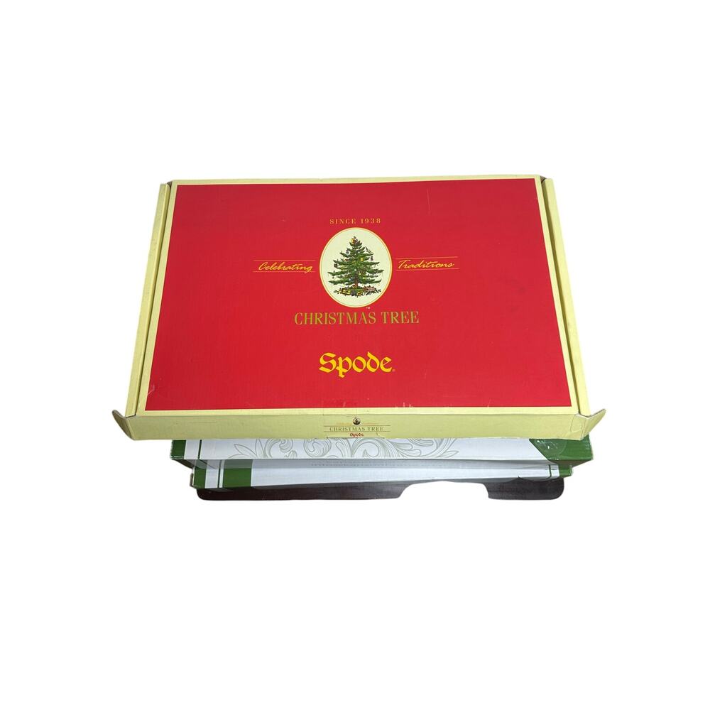 Spode Christmas Tree Garland 17.5" Rectangular Serving Platter in Box S3324-A8 - Picture 12 of 16